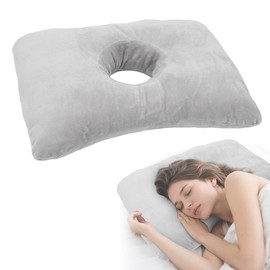 Ruioomeep Piercing Ear Cushion - Doughnut Cushion for Helix Piercings - Butterfly Cushion to Relieve Ear Pain - Adjustable Construction for Optimal Comfort