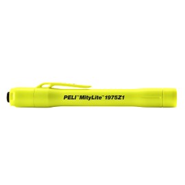 PELI MityLite 1975Z1 LED Pen Torch, Premium Torch, ATEX Certified for Zone 1, High Quality for Industry, Craftsmen, Fire Brigade, IP68 Waterproof, 94 Lumens, Yellow