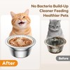 300 Pack Disposable Cat Bowl Liners with 2 Stainless Steel