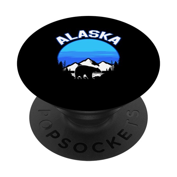 Alaska Bear | Alaskan Nature Mountains PopSockets Swappable PopGrip