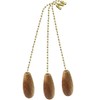 Decorative Wooden Ceiling Fan Pull with Beaded Chain-Light wood-FA111-3Pack