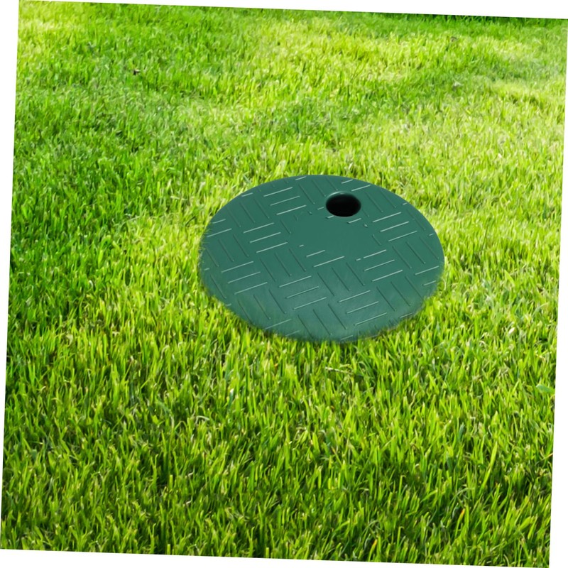 SUPVOX 4pcs Sprinkler Valve Box Cover Lid Round Replacement for