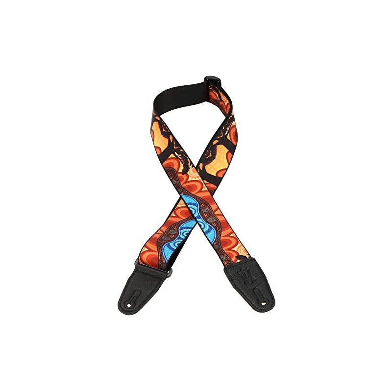 Levy's Leathers MP2DU-003 Unisex 2-Inch Polyester Guitar Strap, Landscape Design