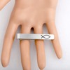 BAUNA Jesus Fish Tie Bar Ichthus Tie Clip First Communion