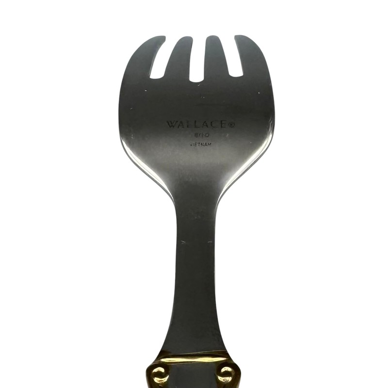 Wallace Napoleon Bee Gold Accent 18/10 Stainless Salad Fork (Set