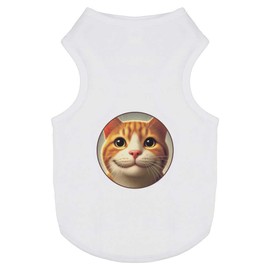 'Smiling Ginger Cat' Pet Dog/Cat T-Shirt (PT00146203)