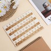 Braille Alphabet Board, Wooden Braille Fingerboard with Raised Dots Braille