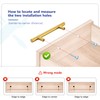 10 Pack 7.38 Inch Length Kitchen Cabinet Handles with 5