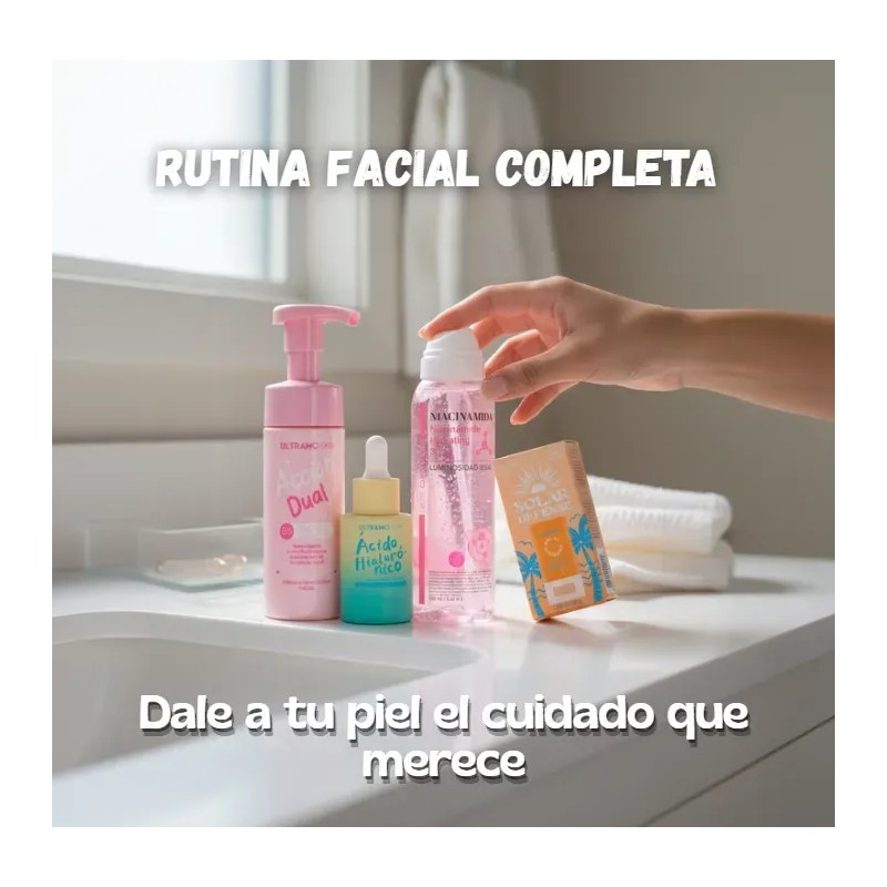 Kit Rutina Facial Completa Ultramo Hidratación Y Protección