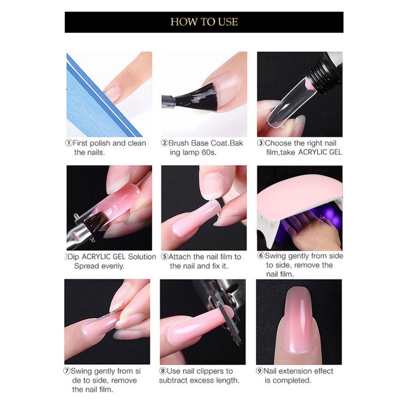 LED Nail Lamp Gel Set Professional DIY Fast Drying Nail