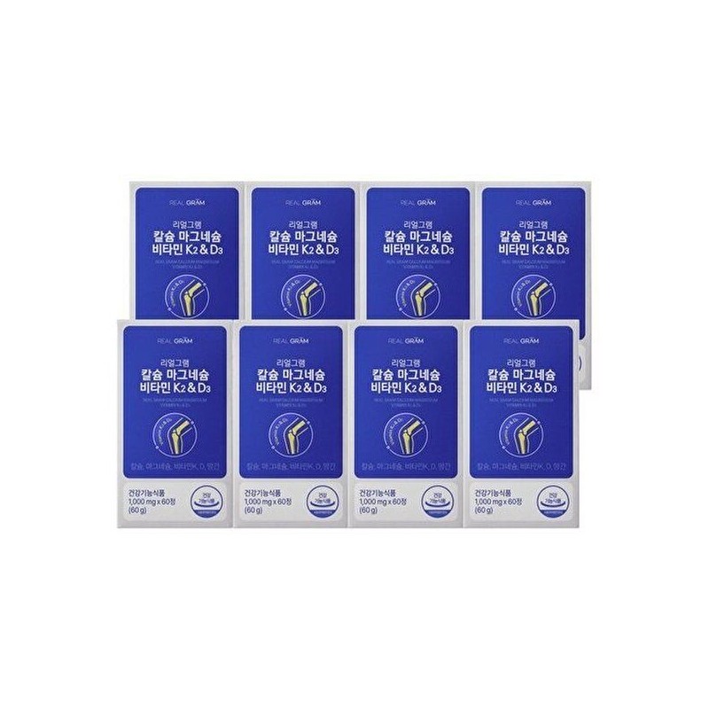 Realgram [Realgram] [Realgram] Calcium Magnesium Vitamin K2 D3 1,000mg x