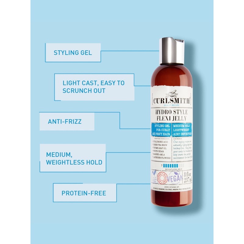 Curlsmith - Hydro Style Flexi-Jelly - Vegan Defining Gel for