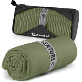 VENTURE 4TH Toalla de secado rápido. Toalla de viaje de microfibra ideal para camping, senderismo, mochileros, gimnasio. Toallas de viaje ligeras y de secado rápido para el cuerpo. Compacto y fácil de