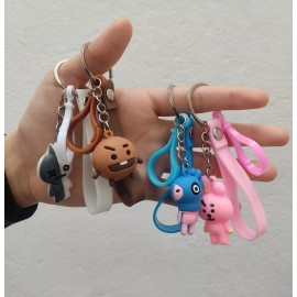 K&H Set De 8 Llaveros Bts Bt21 Line Friends Kpop Coreano