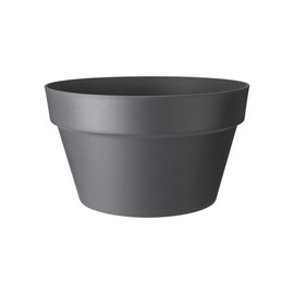 elho Loft Urban Bowl 35 - Flower Pot for Outdoor - Ø 34.5 x H 20.2 cm - Black/Anthracite