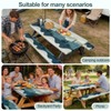 Picnic Table Cover with Bench Covers Camping Essentials Waterproof Windproof
