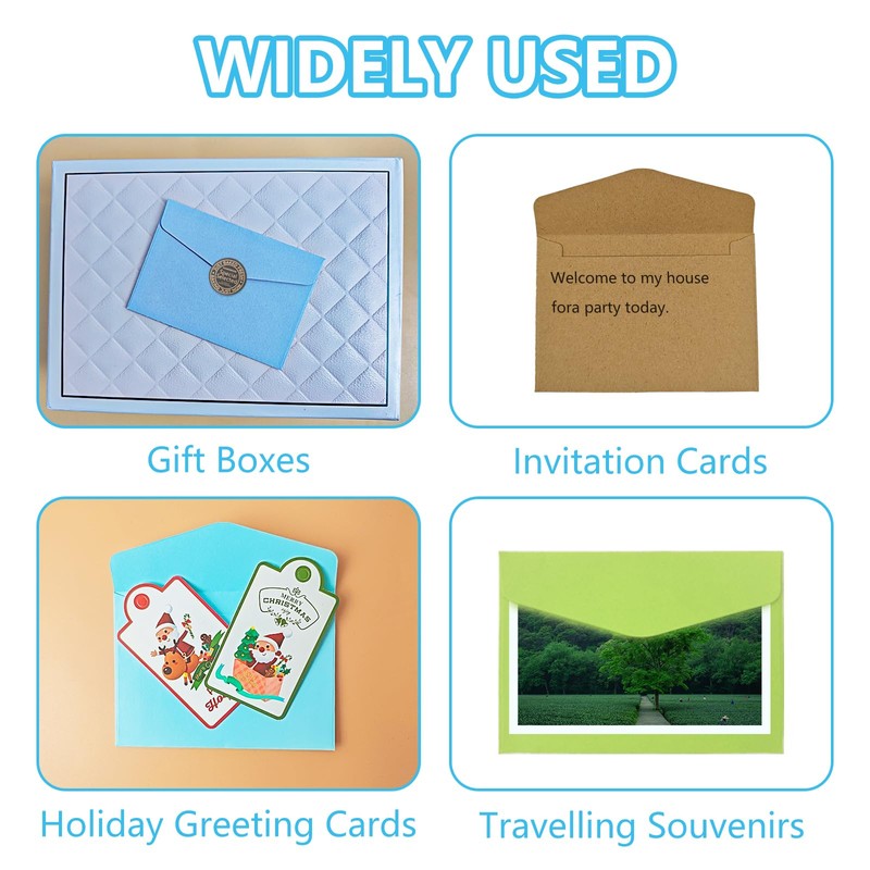 70pcs Mini Envelopes, Small Coloured Envelopes with 100 Stickers, Tiny