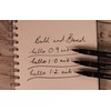 Uni-ball Bold and broad 3 piece uni-PIN fineliner broad drawing