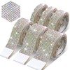 6 Rolls Self-Adhesive Rhinestone Ribbon Crystal Diamond Bling Ribbon DIY