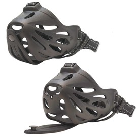 Petyouyou Basket Dog Muzzle for Large Dog to Stop Mouth Biting Baking Eating Rocks for Medium Sized Extra Small Puppy Cage Breed German Shepherd Frenchie (Black,L,Snout 10.5-11.5")