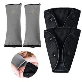 4 Pcs Almohadilla para Cinturón de Seguridad de Coche,Almohadillas Protectores Cobertores Cojín,Protectoras para Correa de Hombro de Cinturón de Seguridad de AutomóVil,para Adultos, Niños