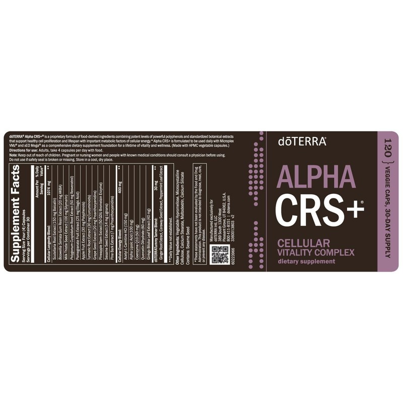 doTERRA - Alpha CRS+ Cellular Vitality Complex - Provides Antioxidant