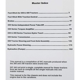 International Farmall 300 350 Tractor Chassis Service Repair Shop Manual Ih