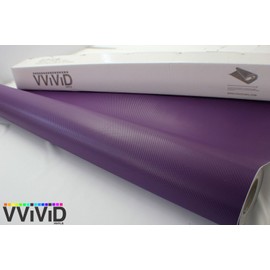 VViViD Purple 3D Carbon Fiber Vinyl Wrap Roll with Air Release Technology (1.5ft x 5ft)