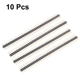 Sourcingmap 10Pcs 2mm Pitch 40P Single Row Straight Connector Pin Header Strip for Prototype Shield