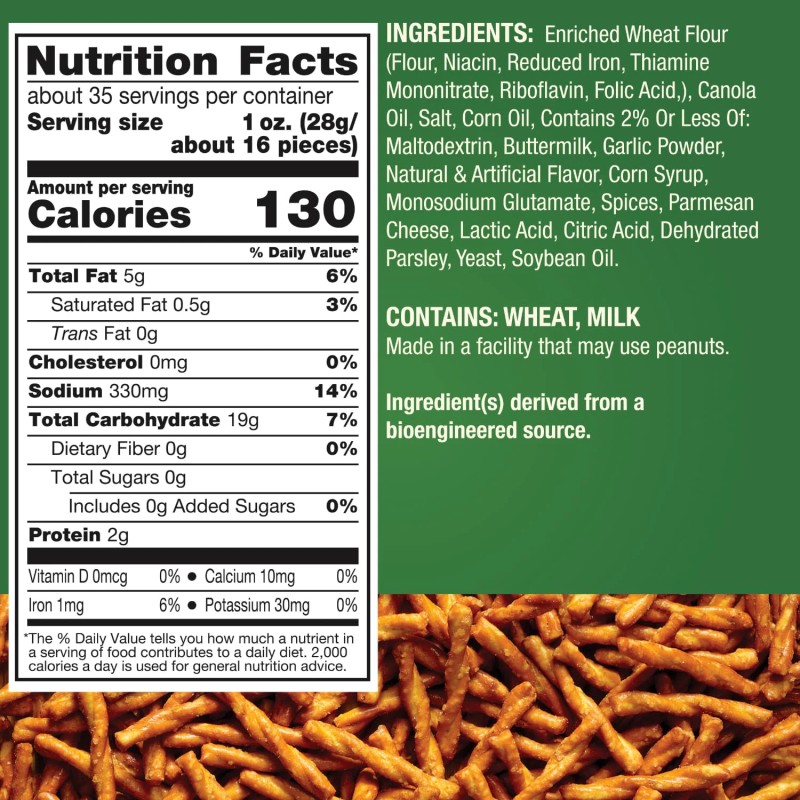 Hershey Dot'S Pretzels Parmesan Garlic Seasoned Pretzel Twists, Healthy Kids