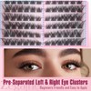 Cat Eye Lash Extensions Kit Natural Lashes Clusters Cat Eyelash