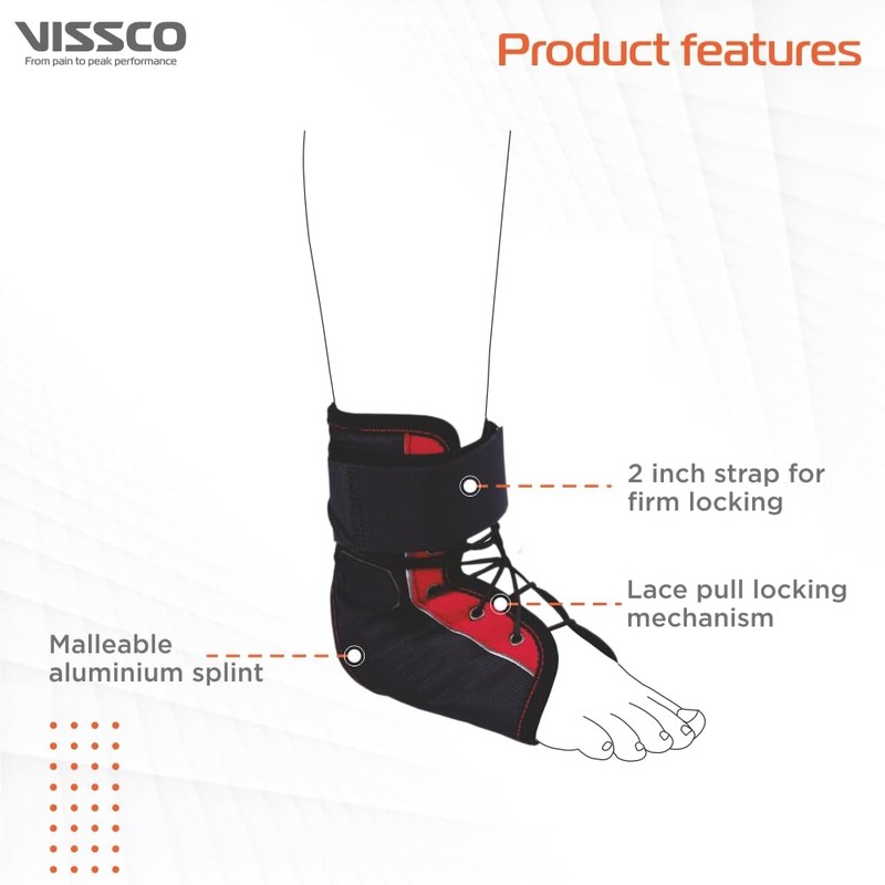 Vissco Pro Rigid Ankle Brace (Xxl)