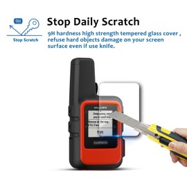 LFOTPP 4PCS Glass GPS Screen Protector Compatible for Gar*min inReach Mini, 9H Tempered Glass Guard Shield Scratch-Resistant Extreme Clarity