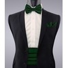 Alizeal Mens Solid Pre-tied Party Adjustable Bow Tie, Cummerbund and