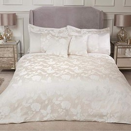 Emma Barclay Butterfly Meadow - Embellished Jacquard Duvet Set in Cream - Single