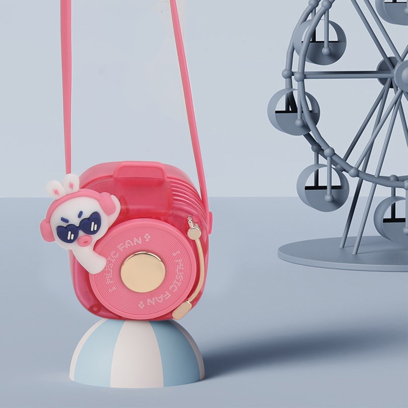Cute Portable Neck Fan 3 Speeds Bladeless Mini Hanging Neck