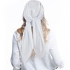 Andibro 35" Large Square Satin Head Scarf, Silk Shiny Solid