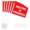 SmoothNovelty 6 Pack Double Sided Desk Sign Flag Office Privacy