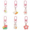 Wasise Bunny Keychain - 6PCS Cute Rabbit Keychain, Kawaii Keyring,