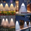 Brizled Solar Fence Lights Outdoor, 8 Pack 2700/4500/6500K 6 Modes