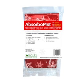 Holly International AbsorboMat Absorbent Christmas Tree Mat & Floor Protector, Plush Feel, Absorbs Spills 30" / 76cm