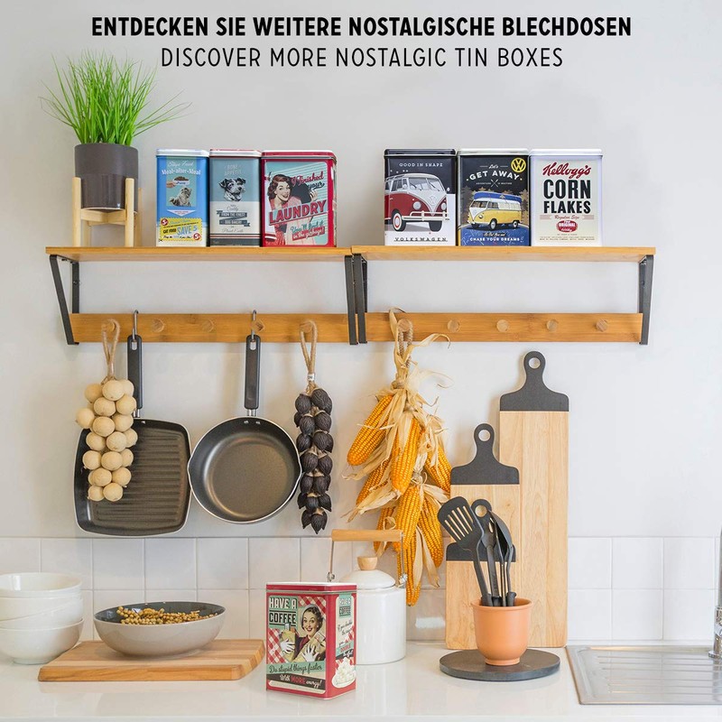 Nostalgic-Art Storage Tin L, Metal, Multicoloured, 10 x 14 x