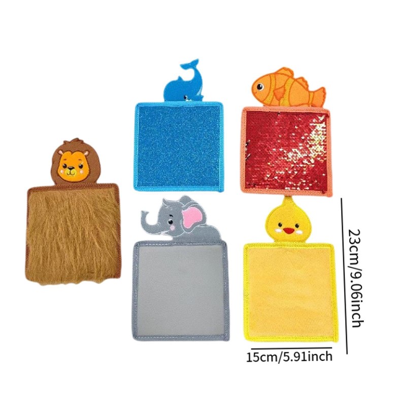 Baoblaze 5x Sensory Mats Sensory Pads Tactile Sensory Toys Textured