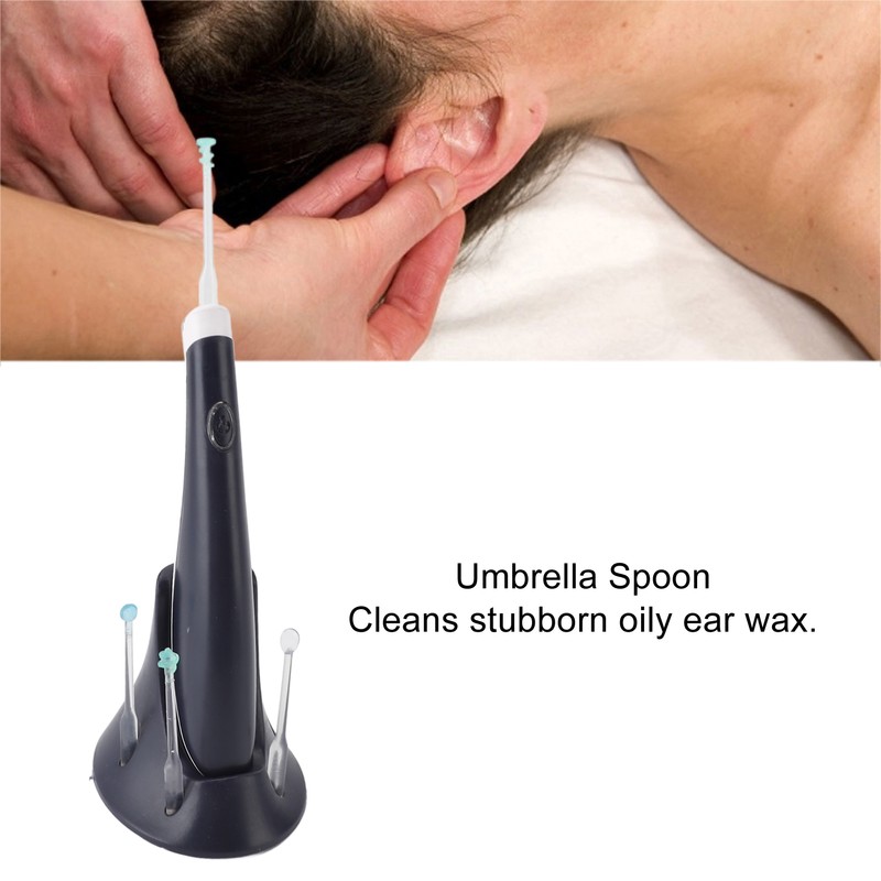 Sound Wave Vibration Ear Wax Removal Tool with Light 360