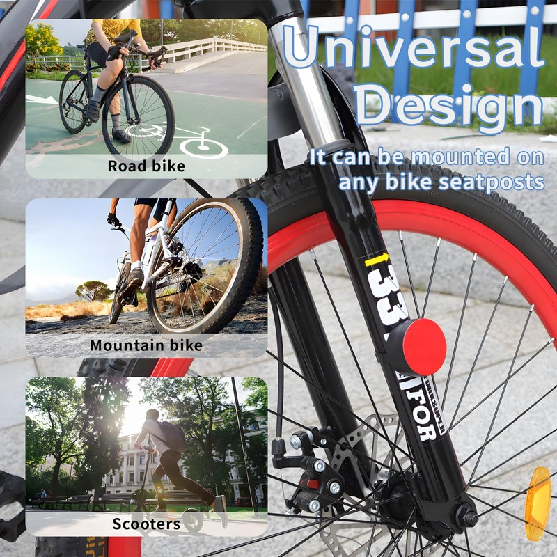 AirTag Bicycle Mount, Hidden AirTag Bicycle Reflector, Splash-proof Housing Including