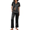 Ekouaer Silk Pajamas for Women Set Satin Two Piece Pjs