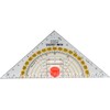 Kum 209.12.01 16cm PMMA Crystal Clear Acrylic Compass Triangle