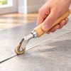 6mm Brass Corner Seam Roller with Wooden Handle