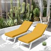 Chaise Lounge Cushion for Outdoor Furniture, Waterproof Fade and Tear