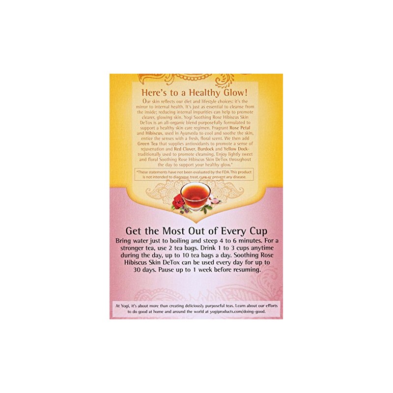 Yogi Skin DeTox Tea 16 bags